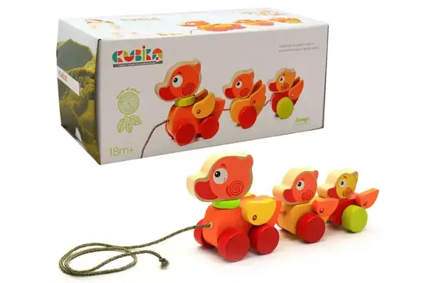 Дерев'яна іграшка "Мандруючі каченята" арт. 13722 CUBIKA купити