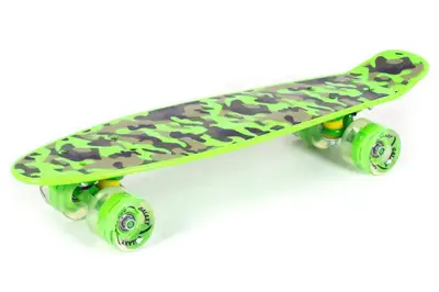 Скейт GSK-0003 пластик з малюнком PU світло 68*19 см 8 кольорів купити
