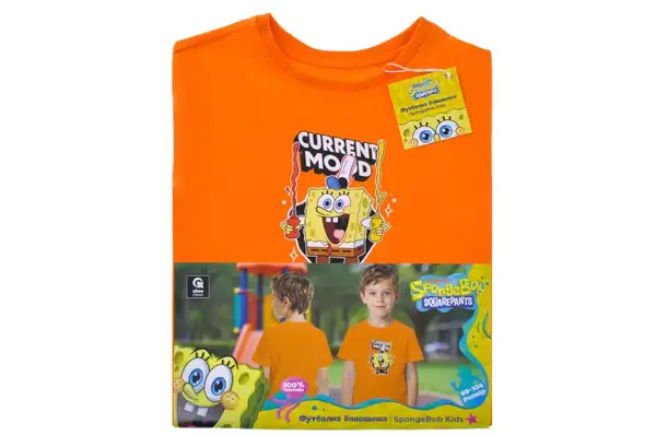 Футболка бавовняна QB-SB-001-13-98-104 SpongeBob Kids 98-104 qbee купити недорого в Україні, фото 2