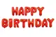 Надпис Happy Birthday червоний купити недорого в Україні, фото 9608