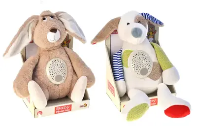 М'яка іграшка з проектором "Зайчик / Собака" в коробці 033-34 купити