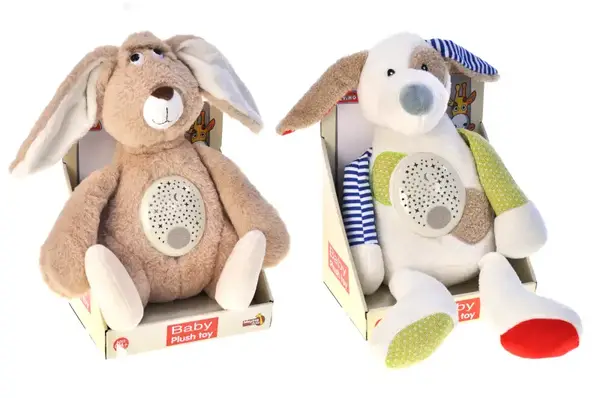 М'яка іграшка з проектором "Зайчик / Собака" в коробці 033-34 купити