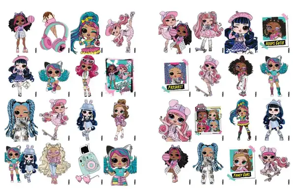 Розмальовка зі стікерами Skate Dance Tweens LCB13 IDEYKA купити недорого в Україні, фото 2