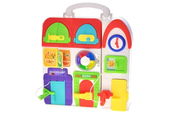 Бізіпланшет XQS2069A активна панель, шухляди, замки, дверцята, в коробці р.23x9x27 см YG Toys купити недорого в Україні, фото 8