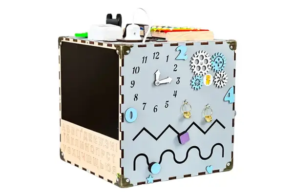 Бізікуб з роботом Сірий 30х30 см купити недорого в Україні, фото 5