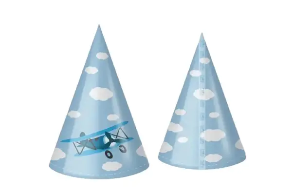 Ковпачок паперовий Твоя Забава "Літачок" блакитний 10шт купити