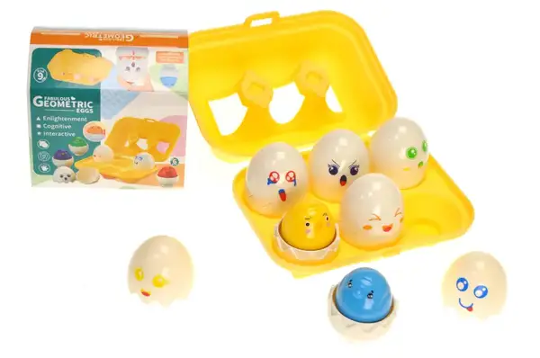 Сортер DF31 "Яйця" в лотку 6 шт., в коробці р.16,5x12x7,5 см YG Toys купити