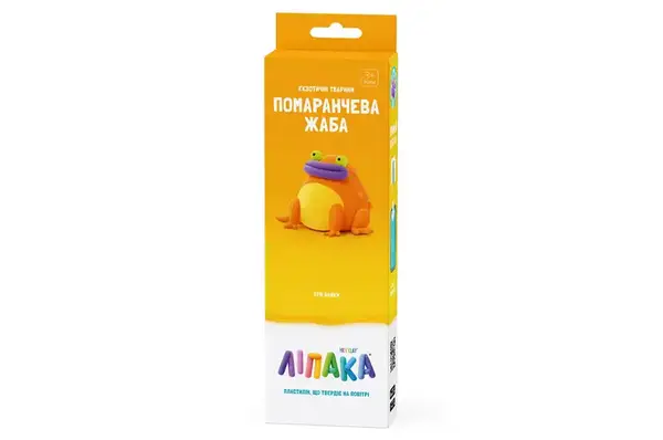 Набір пластиліну, що самостійно твердіє, ЛІПАКА - ЕКЗОТИЧНІ ТВАРИНИ: ПОМАРАНЧЕВА ЖАБА 30124-UA01 купити