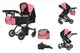 Візок для ляльки 9651B "Maestro" PEACH PINK 2в1 з сумкою, в коробці р.45x14.5x38 см CARRELLO купити недорого в Україні, фото 17235