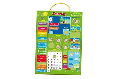 Магнітний календар VT5555-04 українською мовою Vladi Toys купити