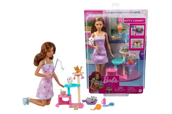 Ігровий набір Barbie з кошенятами HHB70 BARBIE FAMILY купити