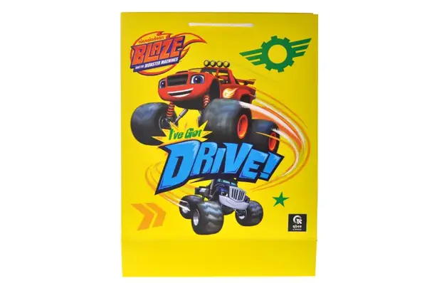 Пакет паперовий L QB004-203 "Блиск і диво-машини" р.31x42x12 см qbee купити недорого в Україні, фото 4