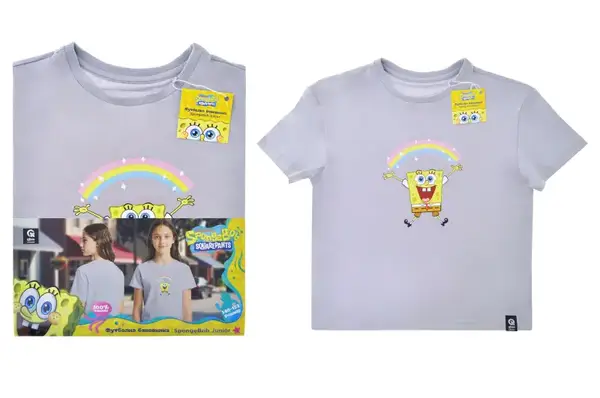 Футболка бавовняна QB-SB-001-06-146-152 SpongeBob Junior 146-152 qbee купити недорого в Україні, фото 2