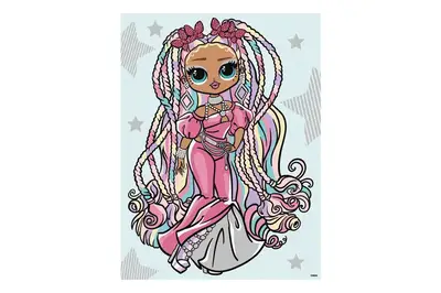 Набір для розпису по номерах для дітей "L.O.L. Surprise! O.M.G. Fashion show Twist Queen" зі стразами 30х40 см. KHO6274 купити