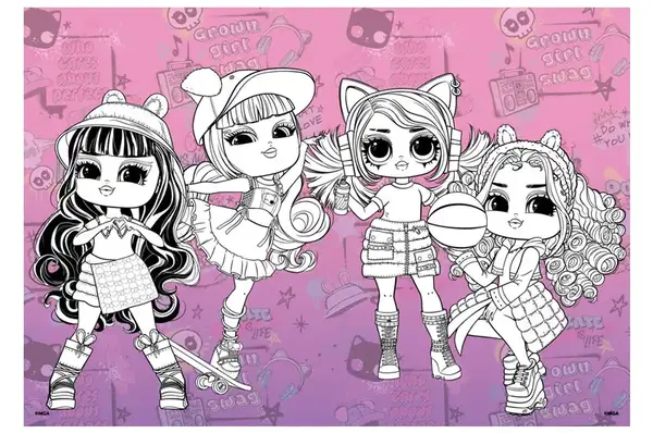 Розмальовка зі стікерами Skate Dance 2 Tweens LCB16 IDEYKA купити недорого в Україні, фото 3