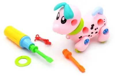 Іграшка конструктор 669D-2 "Собачка" в сітці р.12x7,5x12 см YG Toys купити