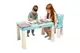 Стіл дитячий зі стільцем 04660/7 "Граємось та навчаємось" з конструктором 486 дет., бірюзовий DOLONI купити