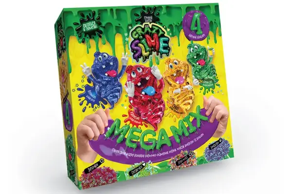 Набір для дослідів SLM-03-01U,02U "Crazy Slime 4в1" DANKO купити