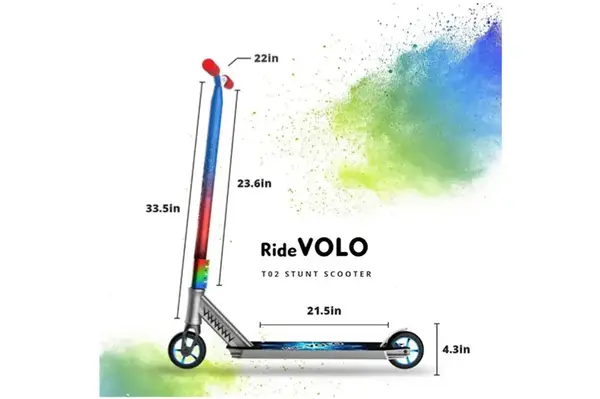 Самокат трюковий Ride Volo Silver T02 купити недорого в Україні, фото 2