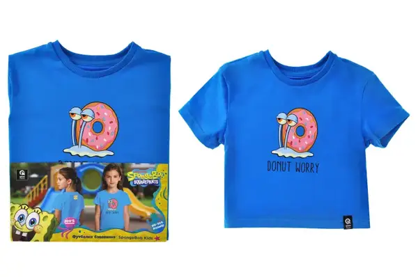 Футболка бавовняна QB-SB-001-14-98-104 SpongeBob Kids 98-104 qbee купити недорого в Україні, фото 6