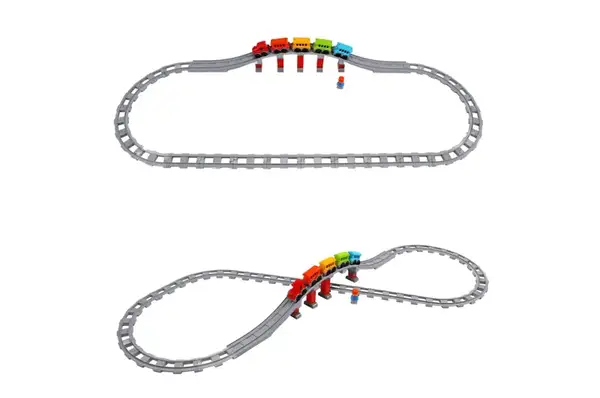 Конструктор блочний 1300 “Залізниця” 59 дет. в коробці ТЕХНОК купити недорого в Україні, фото 8