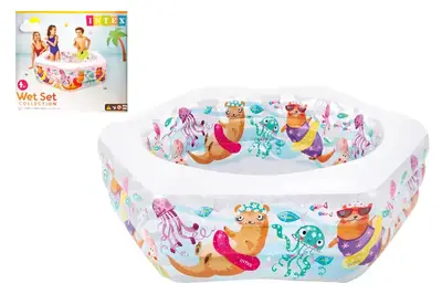 Басейн INTEX "Океанський риф" (3 секції, надувне дно) в коробці 56493 р.191*178*61см купити