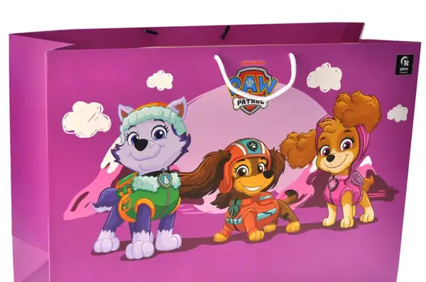 Пакет паперовий XL QB004-304 "Щенячий Патруль: Команда дівчат" р.50x35x17 см qbee купити недорого в Україні, фото 3