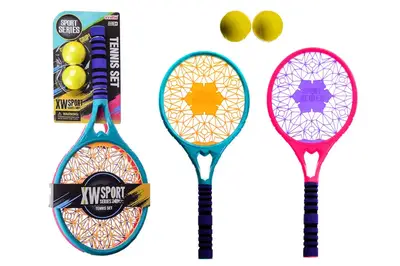 Набір для гри в теніс 9912 з м'ячиком на планшетці р.62,5x26x7,5 см YG Toys купити