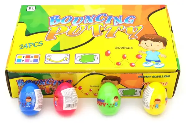 М"ячик - попригунчик з пластиліну, в коробці 24 шт. 712 р.31*20*7см купити