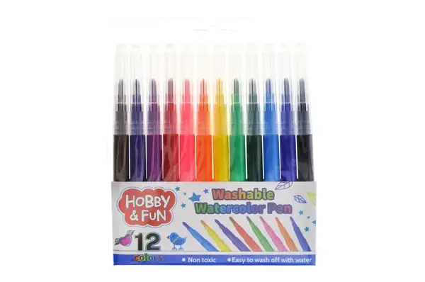 Фломастери 12 кольорів (в блоці 12шт) 886-1 (Н) р.14*15*15,5см купити недорого в Україні, фото 5