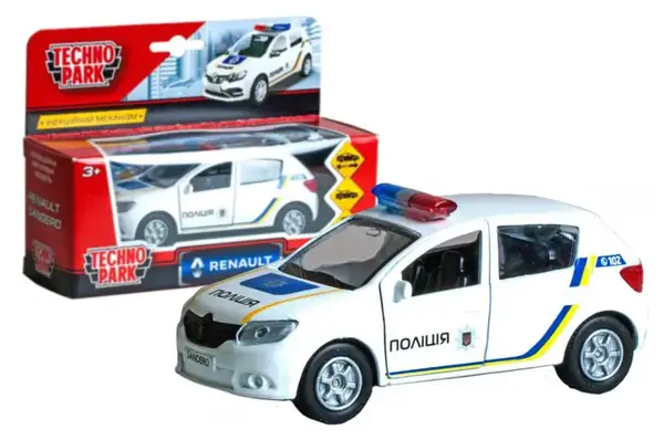 Автомодель - "RENAULT SANDERO ПОЛІЦІЯ" SB-17-61-RS(P) TECHNOPARK купити