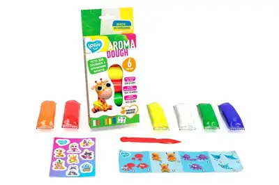 Набір для ліплення з тістом 41199 "Aroma Assorted" 6 кольорів LOVIN купити