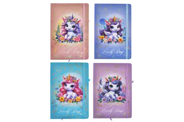 Блокнот на гумці А5 13.6×20.8 cm, 80 арк.,тверда обкладинка Чудовий день 761278ML купити