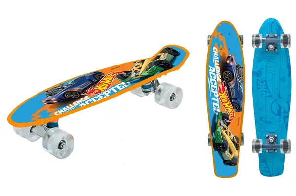 Пенні Борд Hot Wheels BH2613 р.56x15 см ,колеса PU світло купити