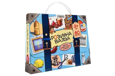 Настільна гра "Розумна валіза. Абетка, цифри, смаки, кольори" 30377 Strateg купити