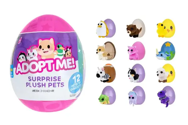 М’яка іграшка-сюрприз в яйці ADOPT ME! S3 КУМЕДНІ ЗВІРЯТКА (12 видів в асорт.) AME0042 купити
