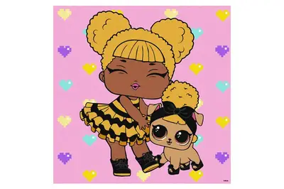 Набір для розпису по номерах для дітей "L.O.L. Surprise! TroopSurprise Queen Bee With Queen Pup" 40х40см IDEYKA Набір для розпису по номерах для дітей "L.O.L. Surprise! TroopSurprise Queen Bee With Queen Pup" 40х40см IDEYKA купити