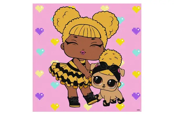 Набір для розпису по номерах для дітей "L.O.L. Surprise! TroopSurprise Queen Bee With Queen Pup" 40х40см IDEYKA купити