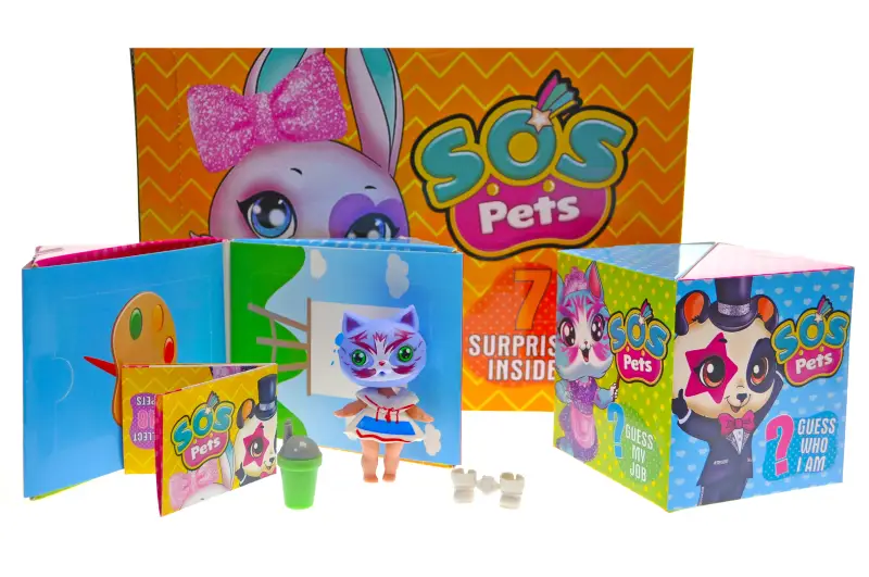 Фігурка-сюрприз "Милі звірята SOS PETS" в коробці 12шт, TM101-2B12 р.30,5*20,5*20,5см. купити