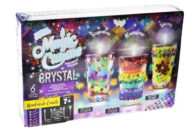 Набір для творчості MgC-02-01 "MAGIC CANDLE CRYSTAL" парафінові свічки своїми руками DANKO купити