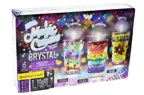 Набір для творчості MgC-02-01 "MAGIC CANDLE CRYSTAL" парафінові свічки своїми руками DANKO купити