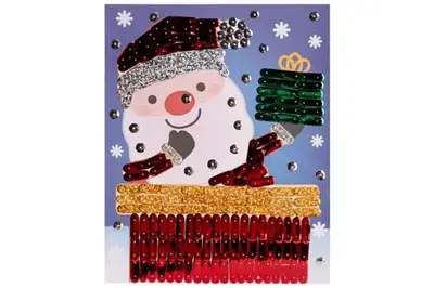 Набір для творчості "Санта" 954535, аплікація фігурними паєтками 1Вересня купити