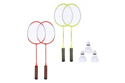 Бадмінтон. BD20599 дві ракетки, набір воланчиків у сумці купити