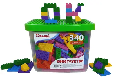 Конструктор блочний 013888/27 "Classic" 340 дет. в боксі DOLONI купити