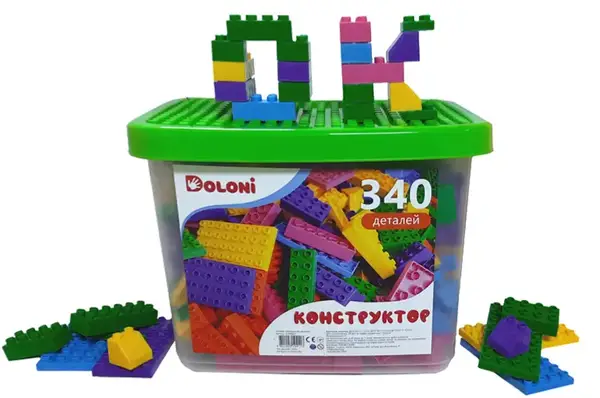 Конструктор блочний 013888/27 "Classic" 340 дет. в боксі DOLONI купити