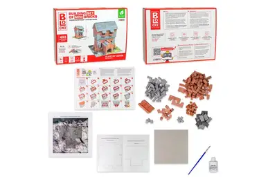 Будівельний набір для творчості з міні-цеглинок BLOCKY "Дім на скелі" 31017 STRATEG купити