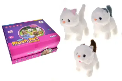 Котик 057-1C на батарейках, в дисплеї 8шт р.27x28x15,5 см YG Toys купити