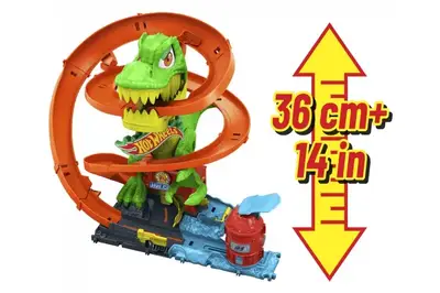 Ігровий набір JBM73 "Атака вогняного Ті-Рексу" Hot Wheels купити