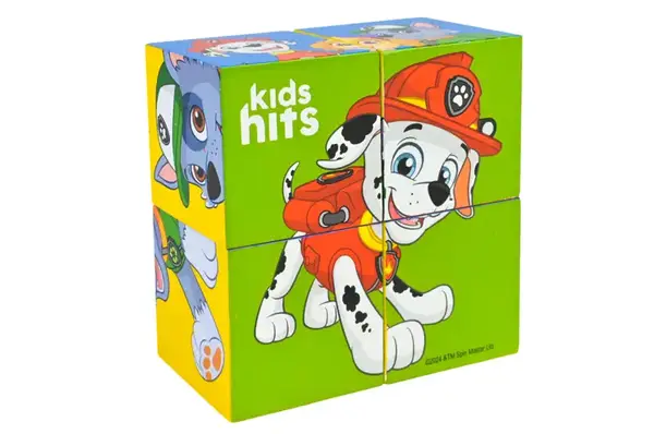 Дерев’яні кубики-пазли KidsHits Paw Patrol, у плівці 10*5*10 см купити недорого в Україні, фото 3