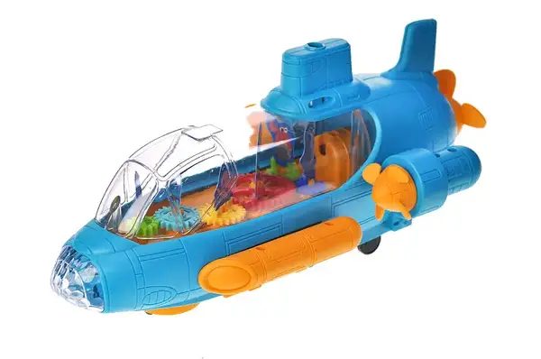 Підводний човен на батарейках, озвучений, зі світлом, в коробці 286-39 р.26*7*12см купити недорого в Україні, фото 2